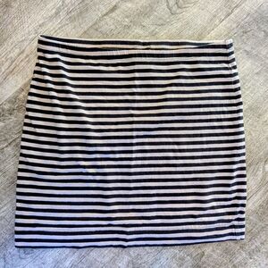 H & M Striped Black and White Women's Skirt Sz. S